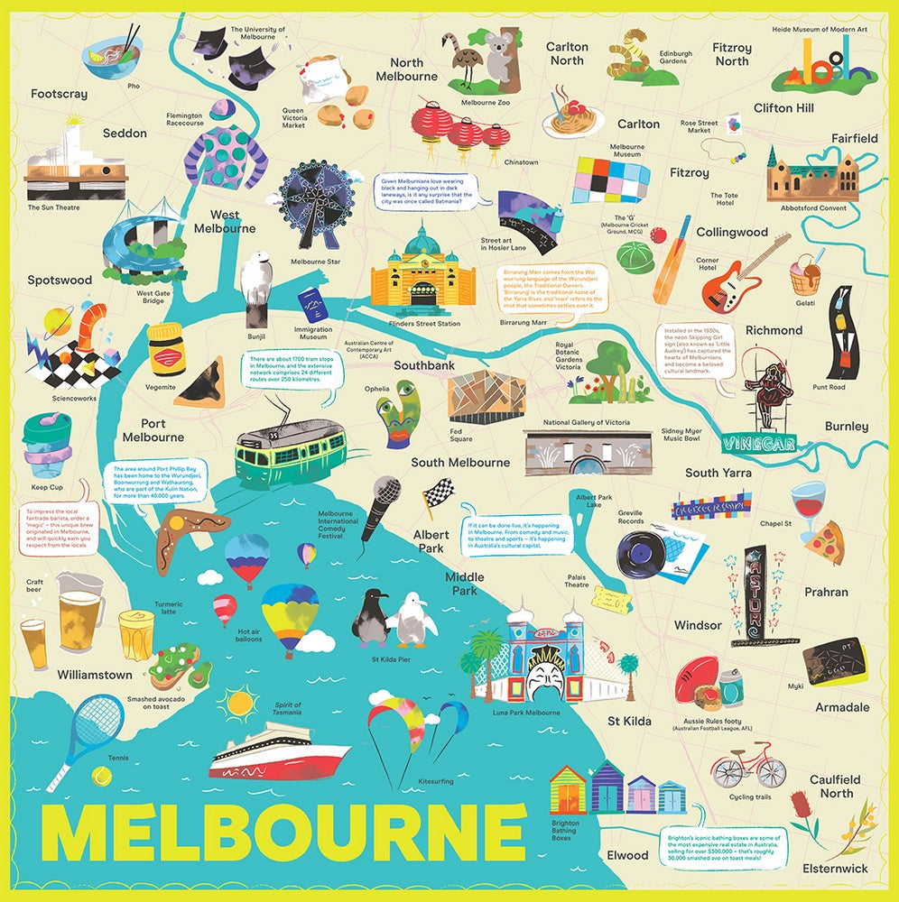 Puzzle Melbourne Map 500 piece