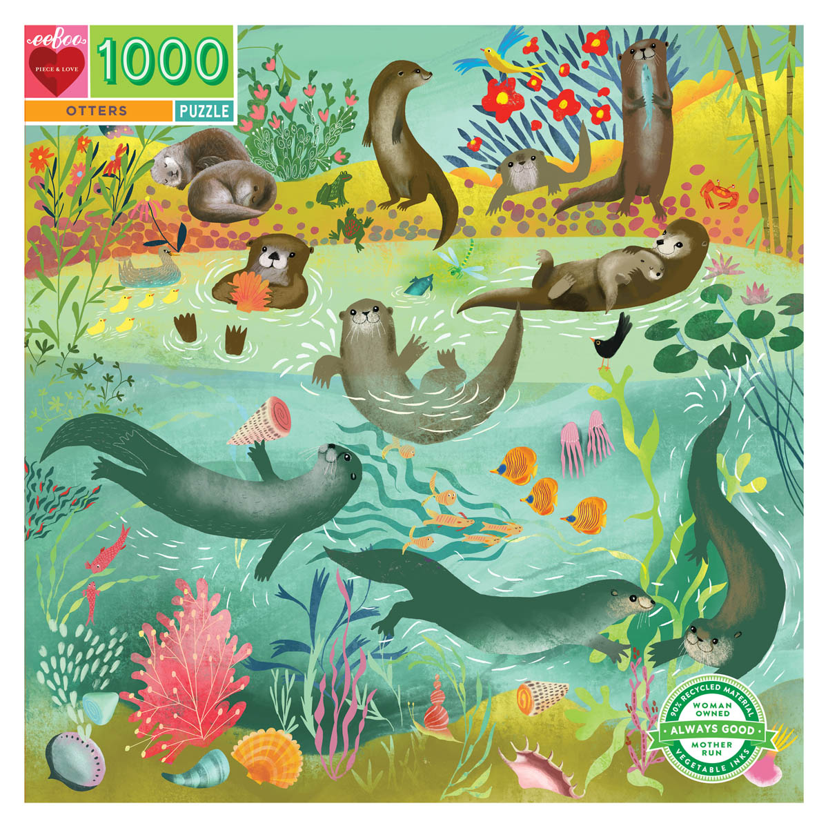 Puzzle Otters 1000 Piece