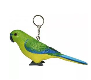 Keyring Orange Bellied Parrot Replica