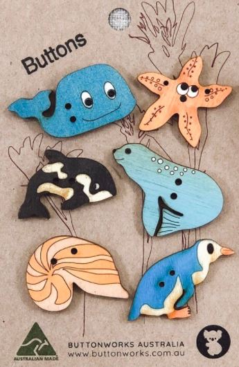 Buttons Sea Life (Set 5)