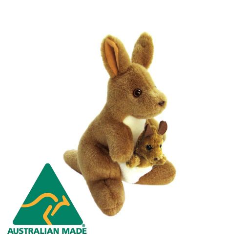 Vintage 90's Australian Kangaroo Momma and Baby Plush Stuffed Animal Brand  New With Tags Rare Vintage 90's Stuffed Animal Nostalgia 