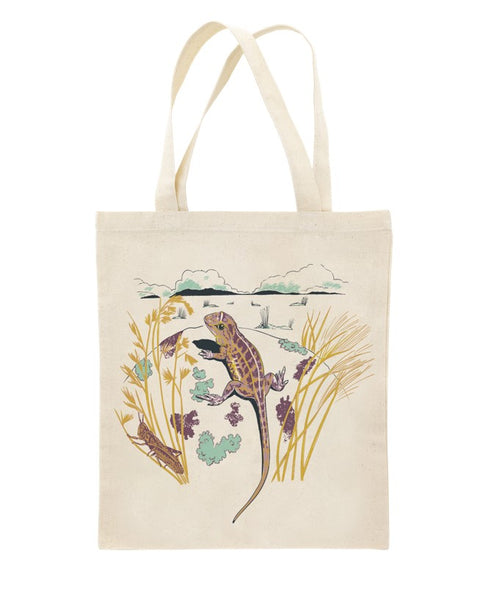 Bag Totes for Wildlife - Victorian Grassland Earless Dragon