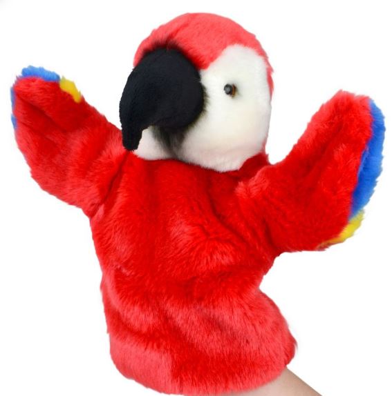 Red Two Hand Puppet Puppet Red Parrot Lil' Friends – Zoo Shop