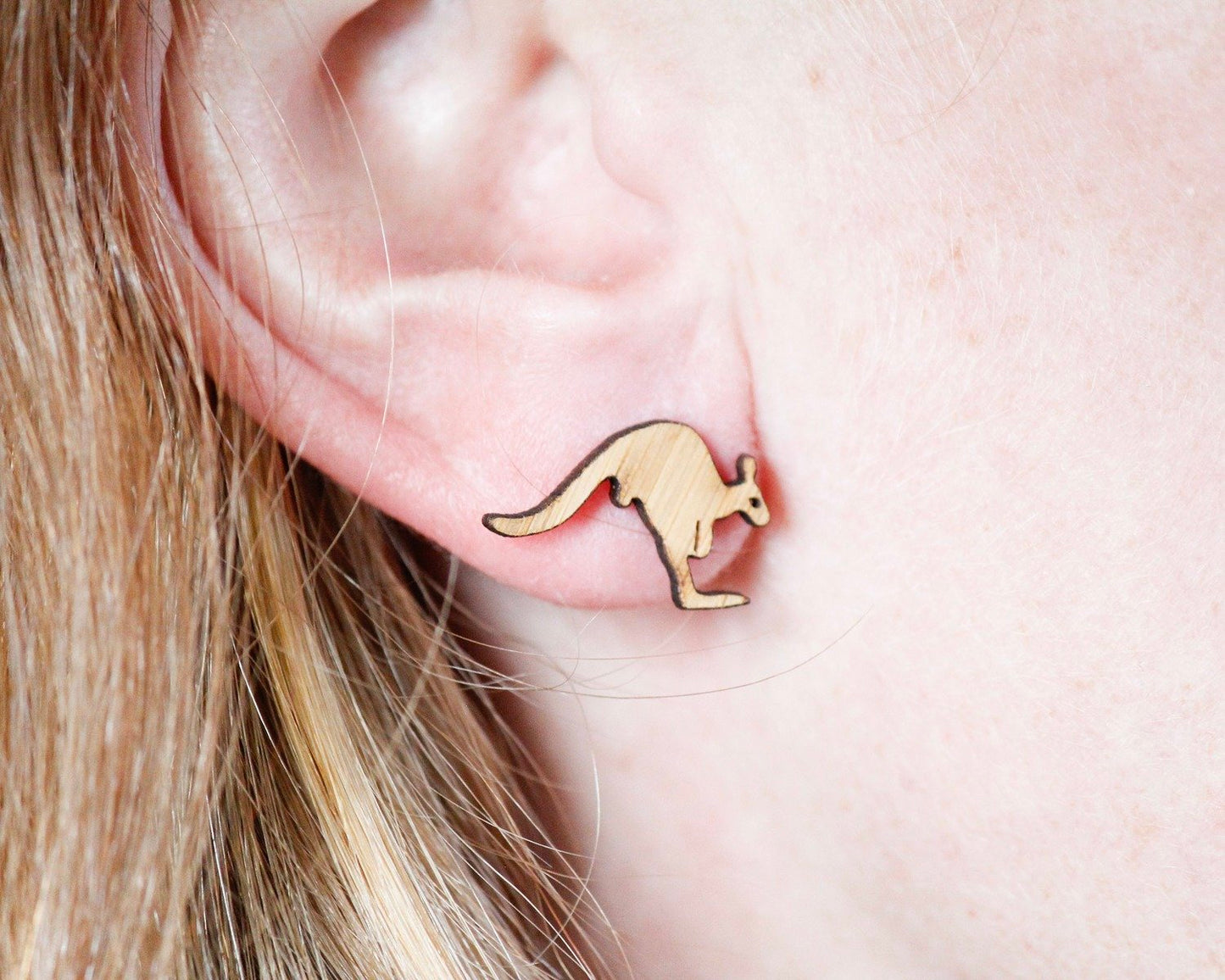 Earrings Kangaroo (Stud)