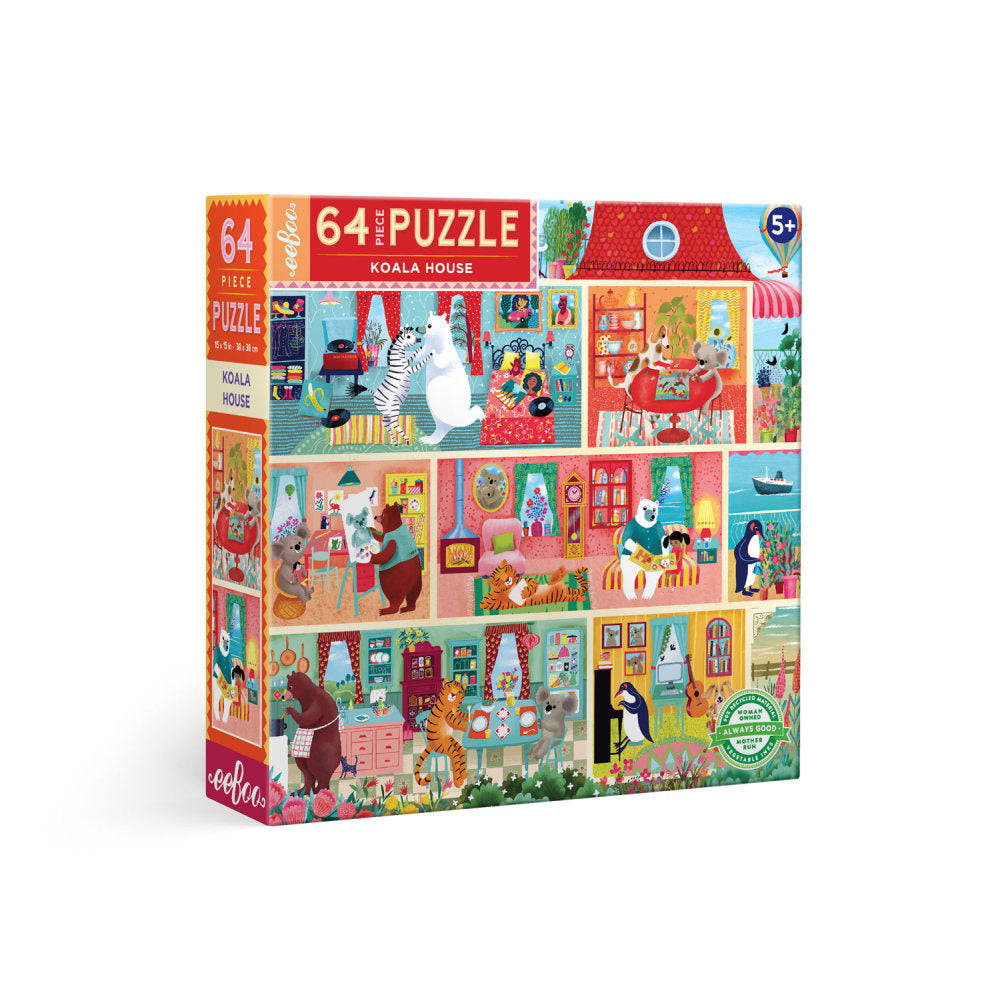 Puzzle Koala House 64 Piece