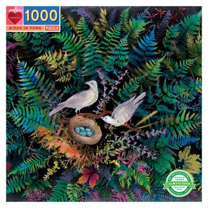 Puzzle Birds In Ferns 1000 Piece