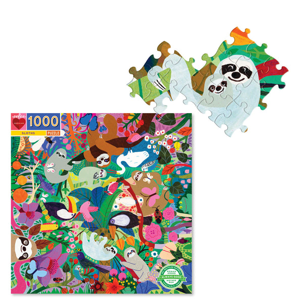 Puzzle Sloths At Play 64 Piece