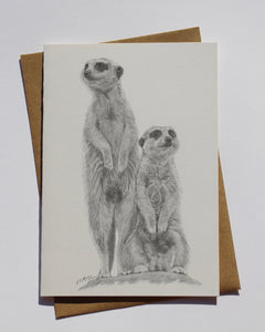 Greeting Card Meerkats
