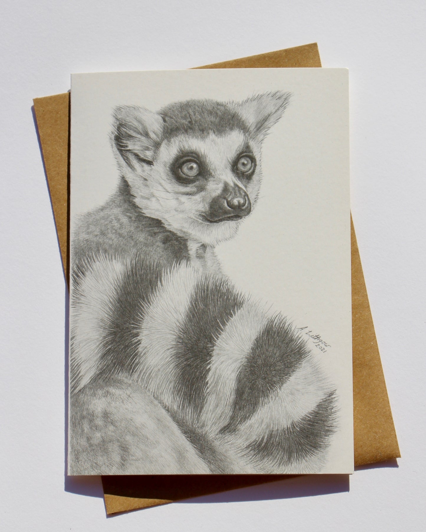 Greeting Card Lemur