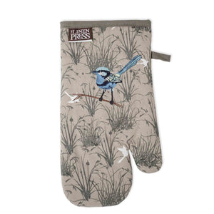 Oven Mitt Blue Wren