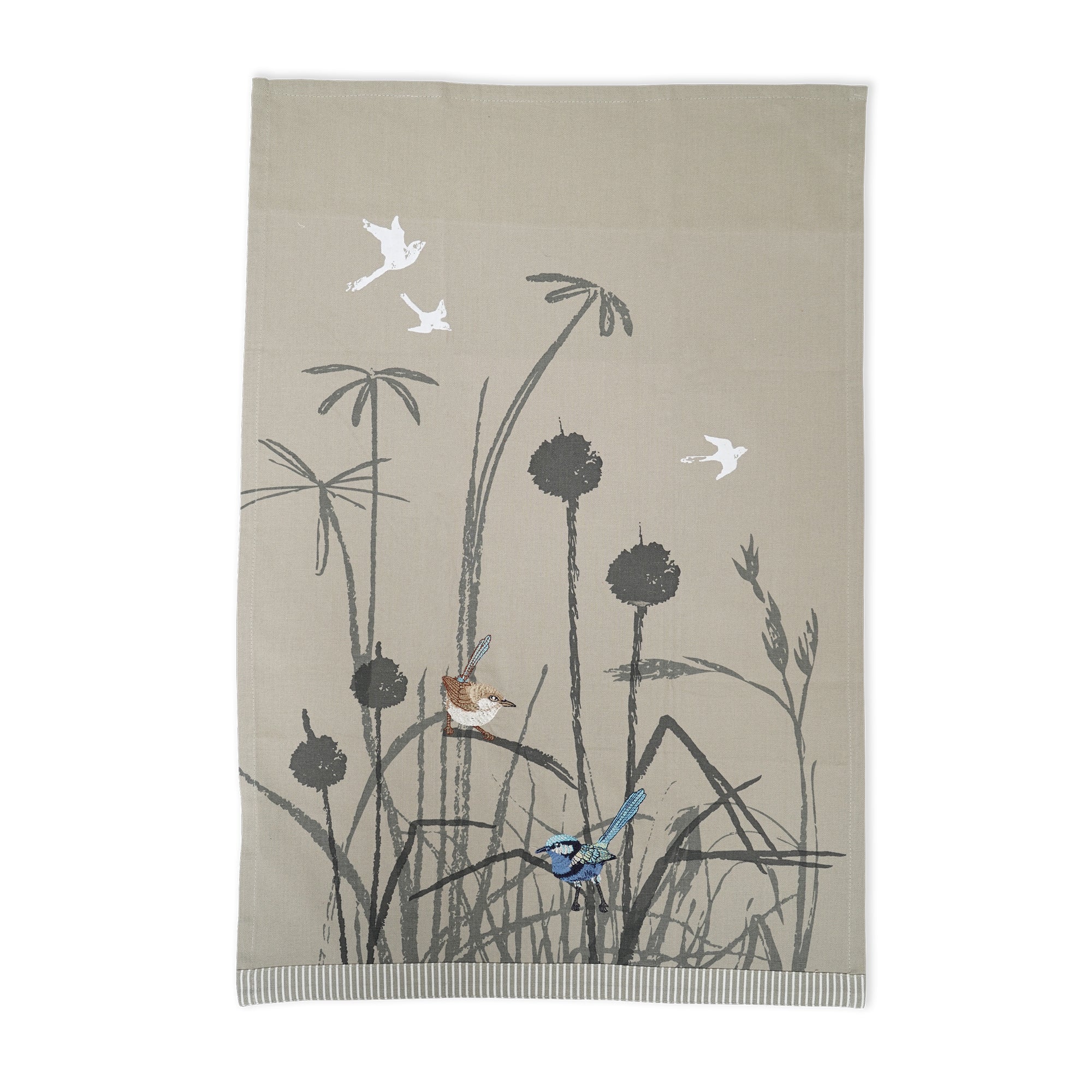 Tea Towel Blue Wren