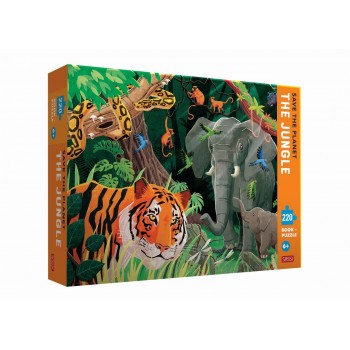 Book & Puzzle Jungle (220 Piece)