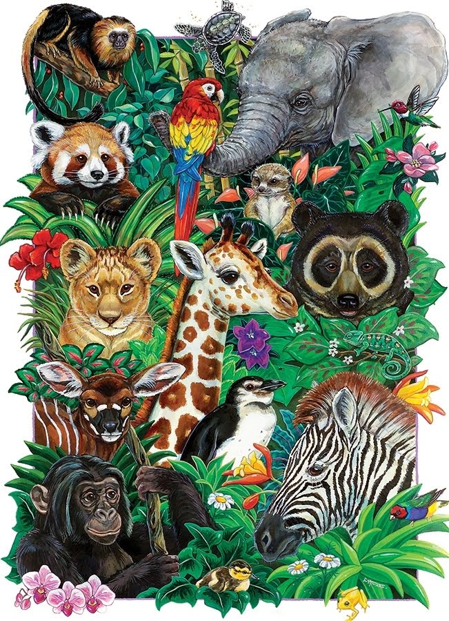 Puzzle Safari Babies (250 Piece)