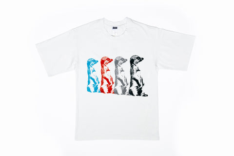 T-shirt Meerkat Pop Art Short Sleeve Adult