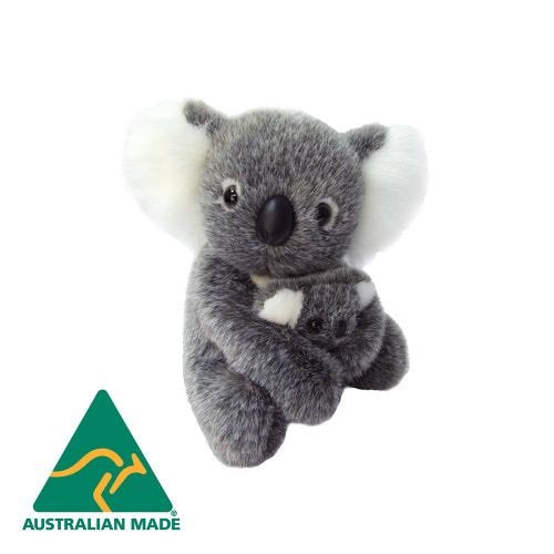 Plush Koala and Joey Australian Made 19cm