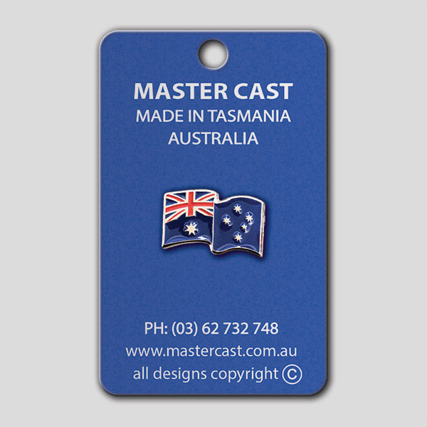 Lapel Badge Pin Australian Flag Pewter