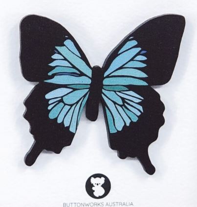 Brooch Mountain Blue Butterfly