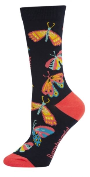 Socks Butterfly Ladies Size 2-8