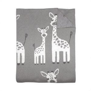 Knit Blanket Giraffe