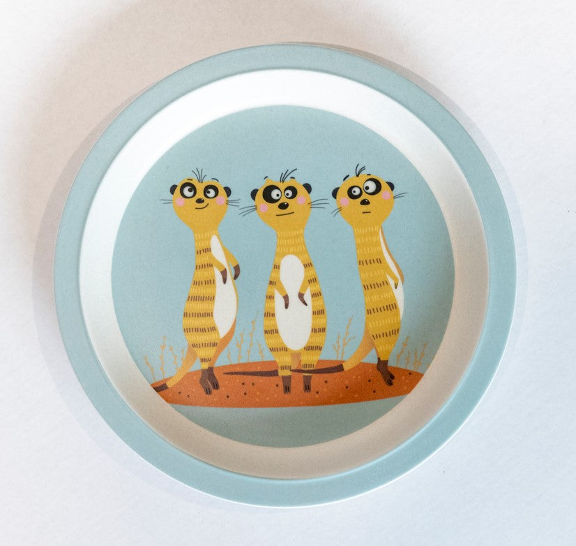 Plate Meerkat Bamboo – Zoo Shop