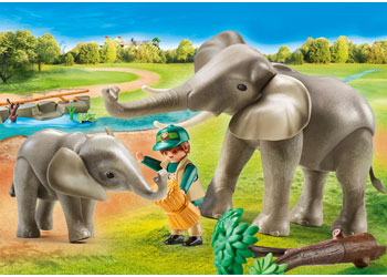 Playmobil elephant hot sale with baby